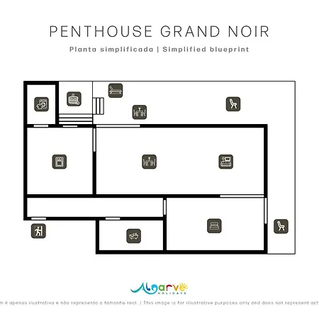 Penthouse Grand Noir By Algarve Holidays 公寓 *